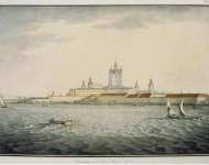 Shiflard Samuil Solomon Petrovich View of the Neva by the Smolny Cathedral - Hermitage